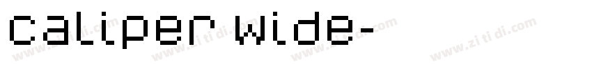 Caliper Wide字体转换